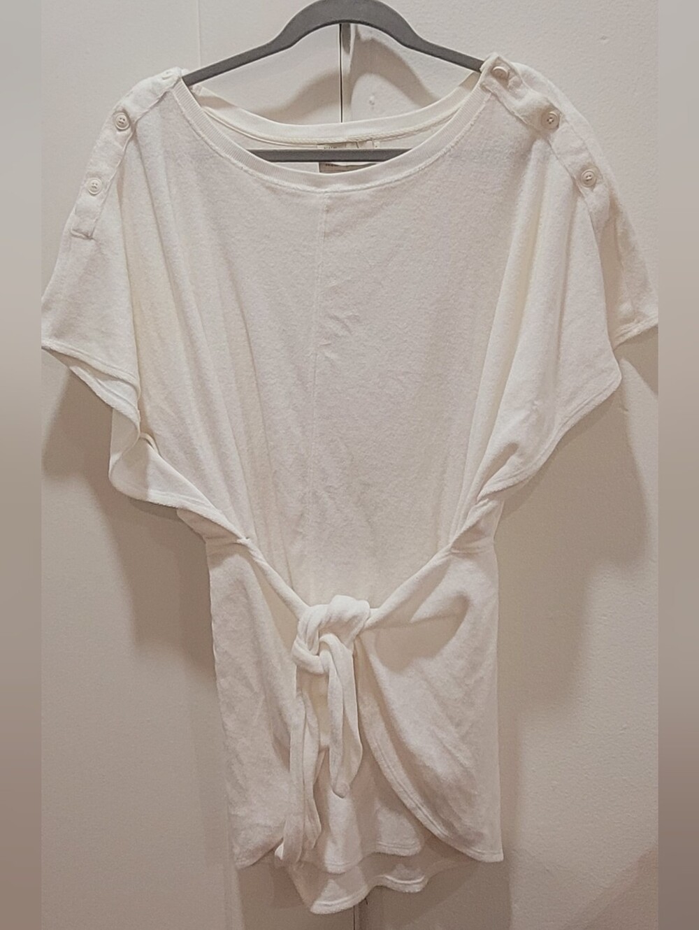 White Terry Skort Romper